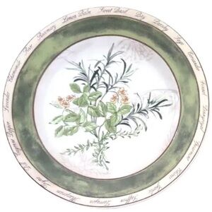 American Atelier Bouquet Garni 5011 Salad Plate - Rosemary Lemon